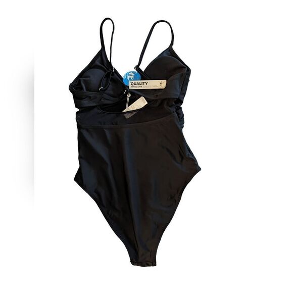Cupshe women's black mesh swimsuit size small nwt - Picture 2 of 6